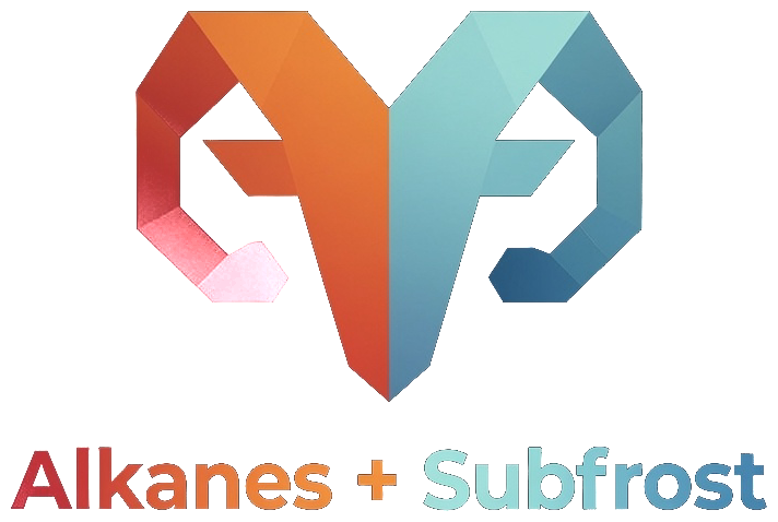 Aries — ram-head mark with Alkanes + Subfrost